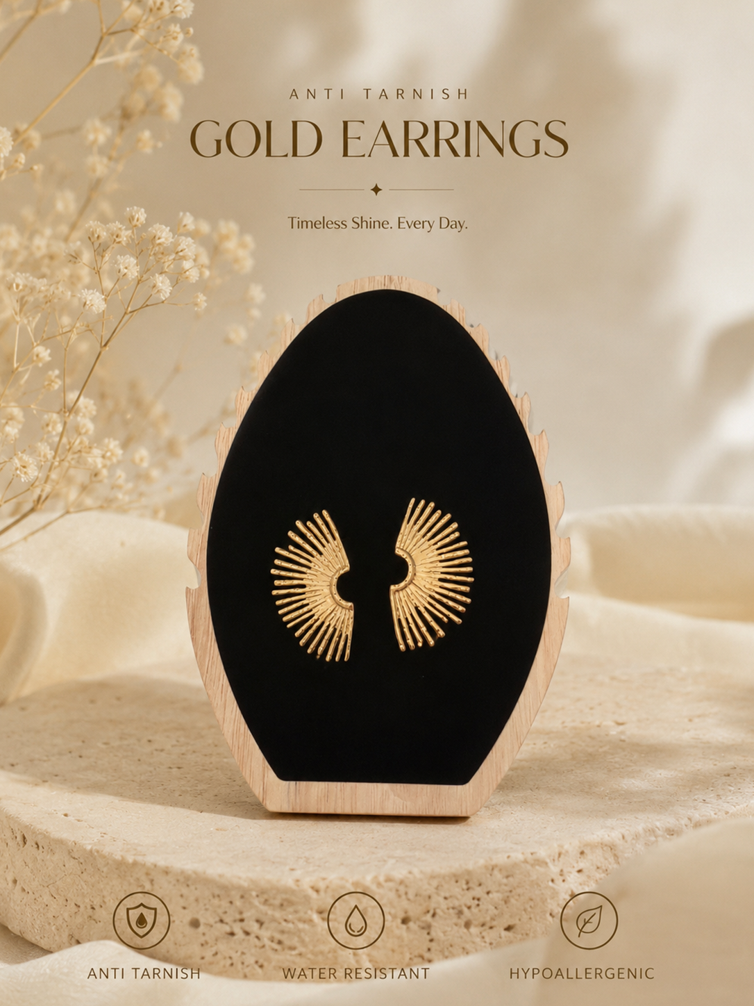 Sunburst Statement- Anti Tarnish