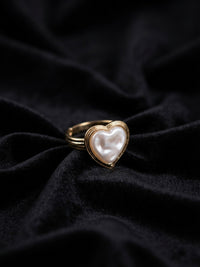 Pearl Heart Ring