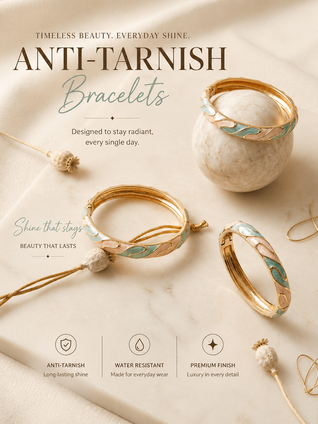 Modern Muse Bracelet ~ Anti Tarnish