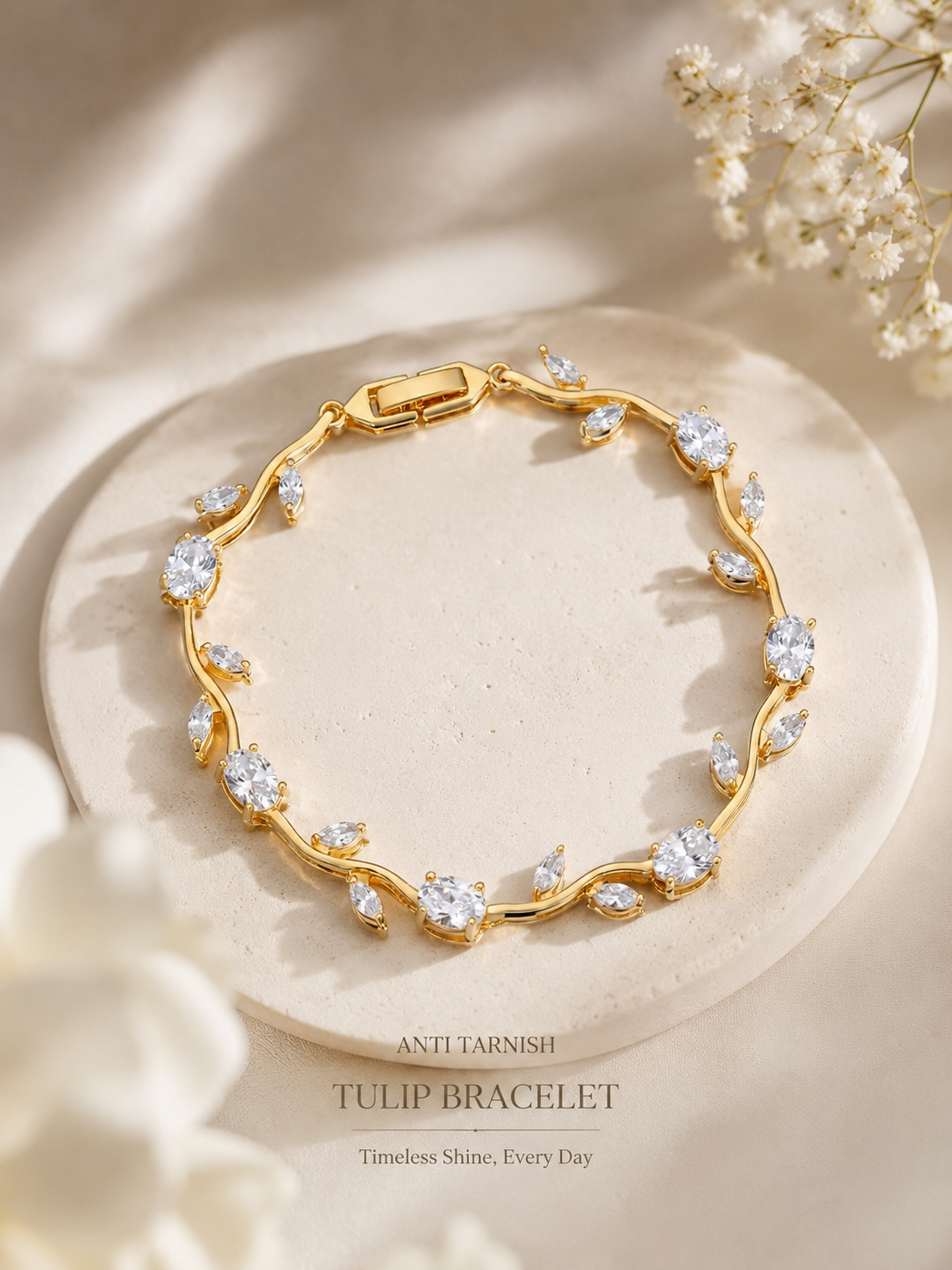 Tulip Bracelet ~ Anti Tarnish
