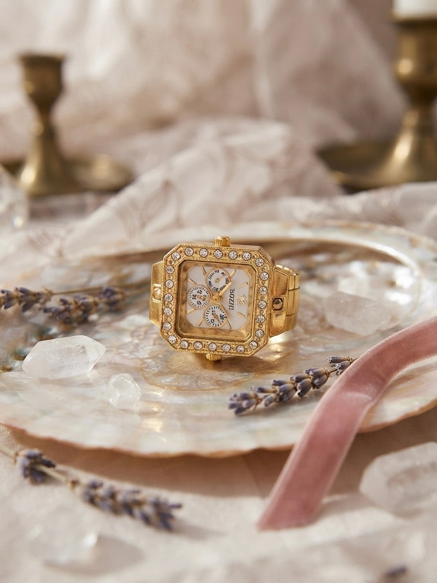 Crystal Spark Ring Watch