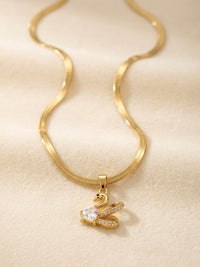 Golden Swan Necklace - ANTI TARNISH