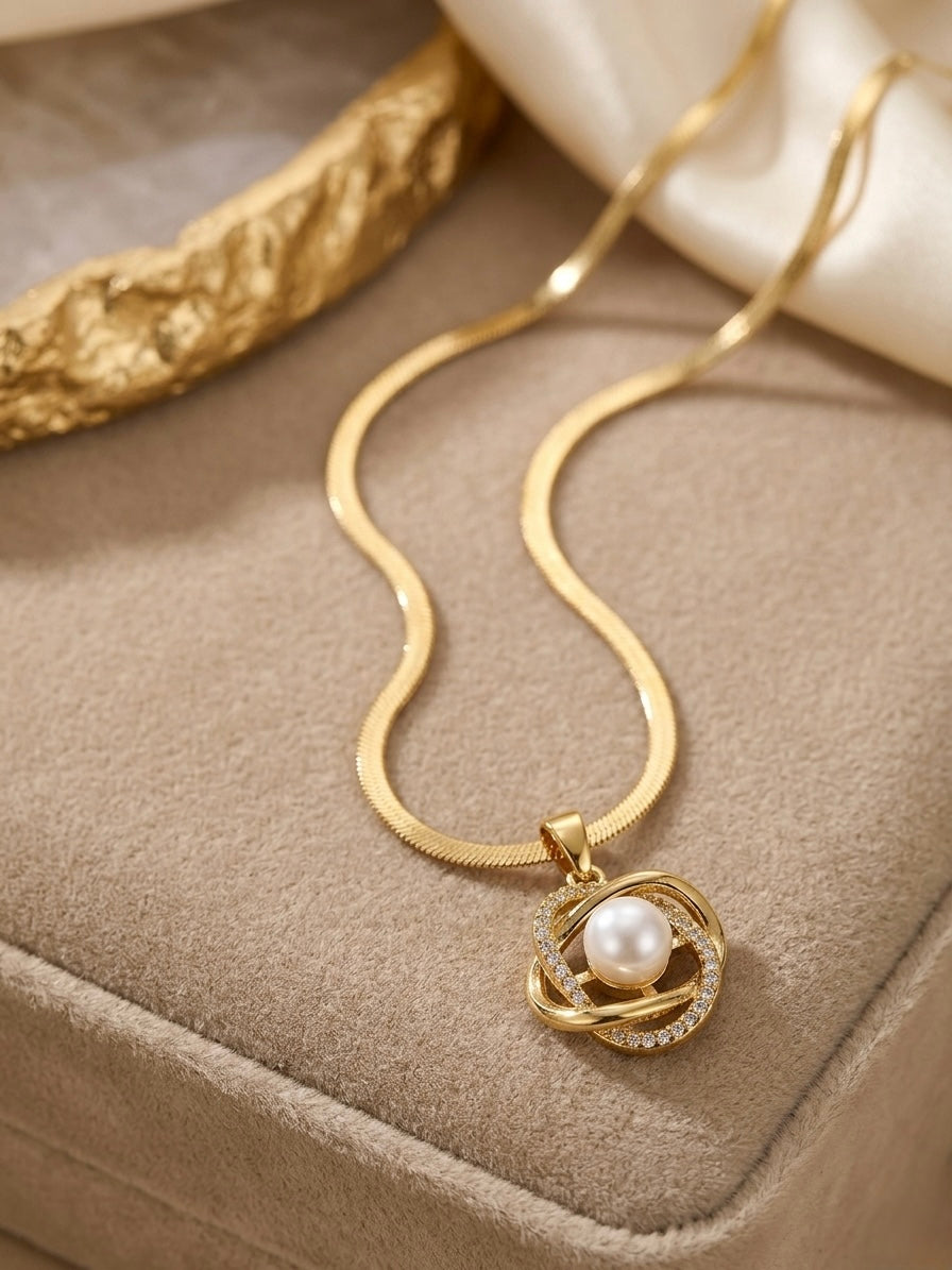 Celestial Pearl Necklace ANTI TARNISH