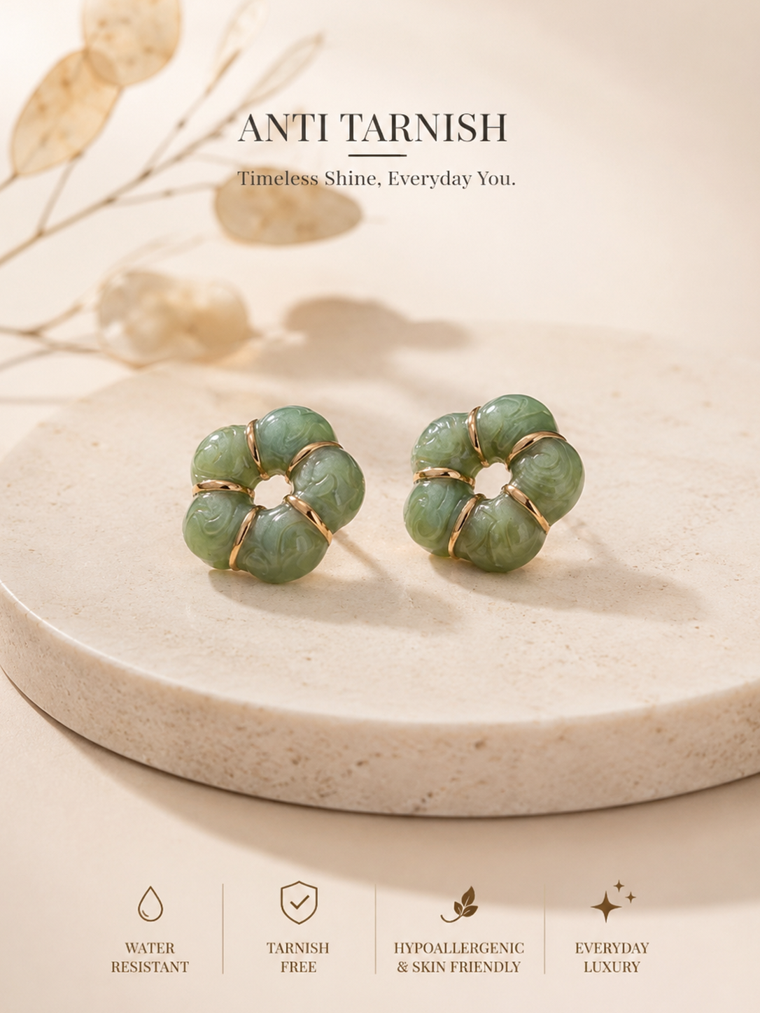 Floral Bloom Studs - Anti Tarnish